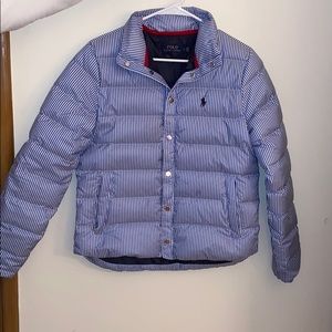 Blue and white striped Polo Ralph Lauren Jacket